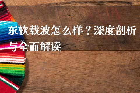 东软载波怎么样？深度剖析与全面解读_https://wap.letulww.com_融资租赁_第1张