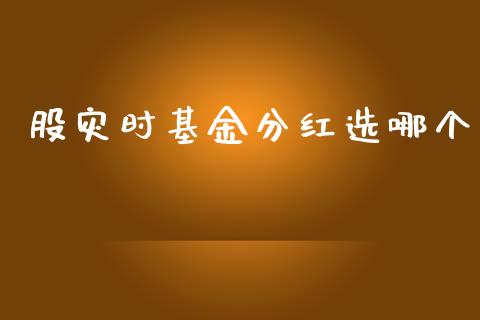 股灾时基金分红选哪个_https://wap.letulww.com_融资租赁_第1张