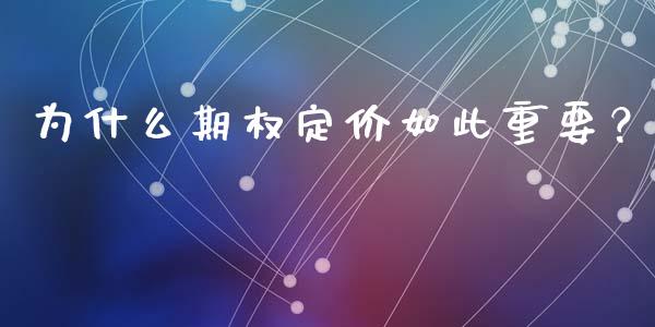 为什么期权定价如此重要？_https://wap.letulww.com_投资策略_第1张