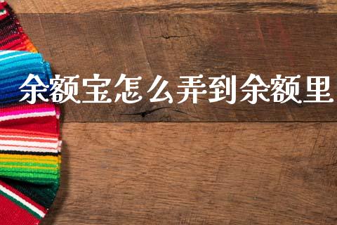 余额宝怎么弄到余额里_https://wap.letulww.com_投资管理_第1张