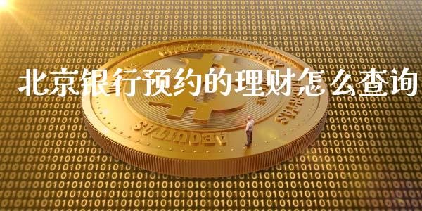 北京银行预约的理财怎么查询_https://wap.letulww.com_投资管理_第1张