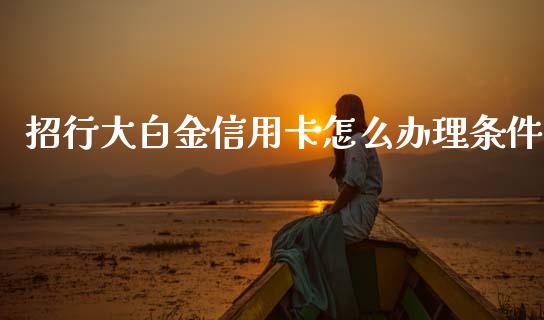 招行大白金信用卡怎么办理条件_https://wap.letulww.com_投资策略_第1张