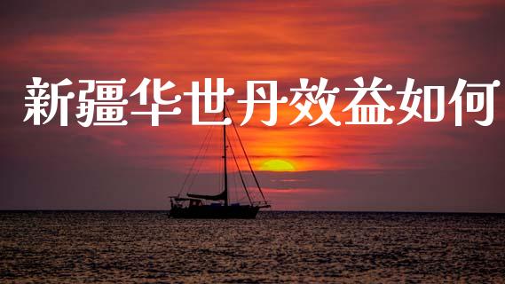 新疆华世丹效益如何_https://wap.letulww.com_投资管理_第1张