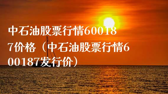 中石油股票行情600187价格（中石油股票行情600187发行价）_https://wap.letulww.com_投资管理_第1张