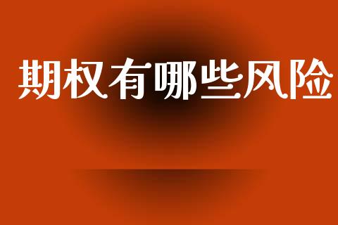 期权有哪些风险_https://wap.letulww.com_投资管理_第1张