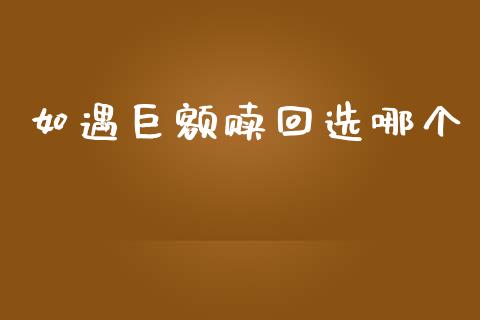 如遇巨额赎回选哪个_https://wap.letulww.com_投资策略_第1张