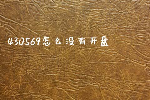 430569怎么没有开盘_https://wap.letulww.com_投资管理_第1张