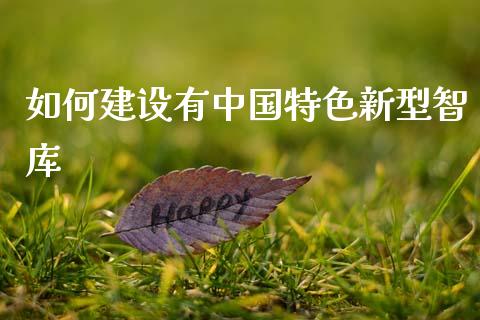 如何建设有中国特色新型智库_https://wap.letulww.com_投资策略_第1张
