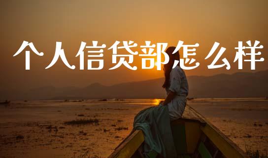 个人信贷部怎么样_https://wap.letulww.com_投资管理_第1张