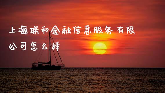 上海联和金融信息服务有限公司怎么样_https://wap.letulww.com_外汇交易_第1张