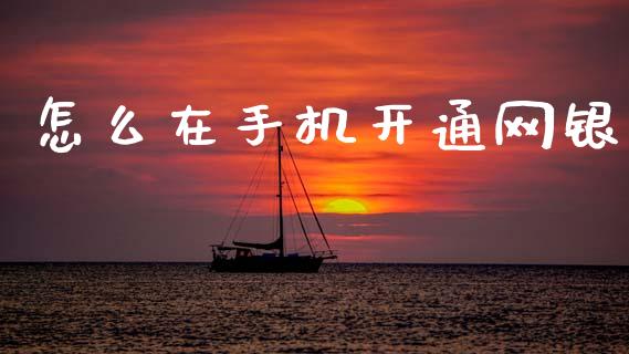 怎么在手机开通网银_https://wap.letulww.com_融资租赁_第1张