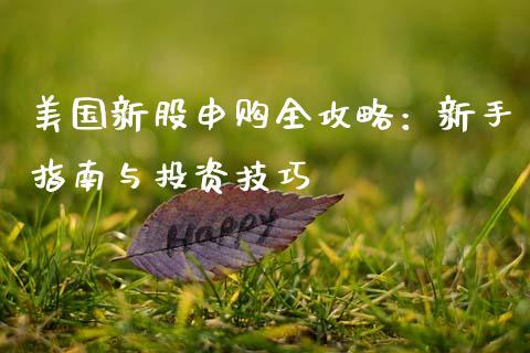 美国新股申购全攻略：新手指南与投资技巧_https://wap.letulww.com_投资策略_第1张