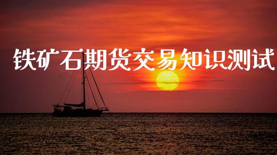 铁矿石期货交易知识测试_https://wap.letulww.com_投资管理_第1张