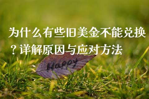 为什么有些旧美金不能兑换？详解原因与应对方法_https://wap.letulww.com_融资租赁_第1张