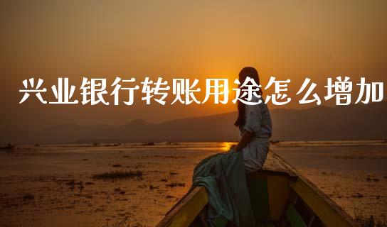 兴业银行转账用途怎么增加_https://wap.letulww.com_外汇交易_第1张