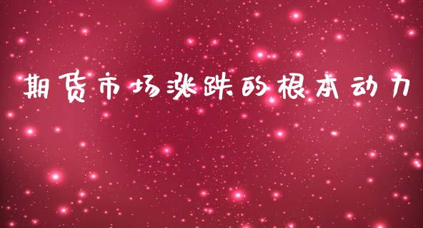 期货市场涨跌的根本动力_https://wap.letulww.com_外汇交易_第1张