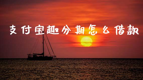 支付宝趣分期怎么借款_https://wap.letulww.com_投资管理_第1张