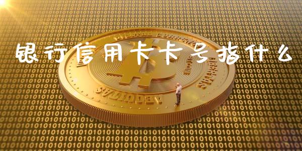 银行信用卡卡号指什么_https://wap.letulww.com_投资策略_第1张